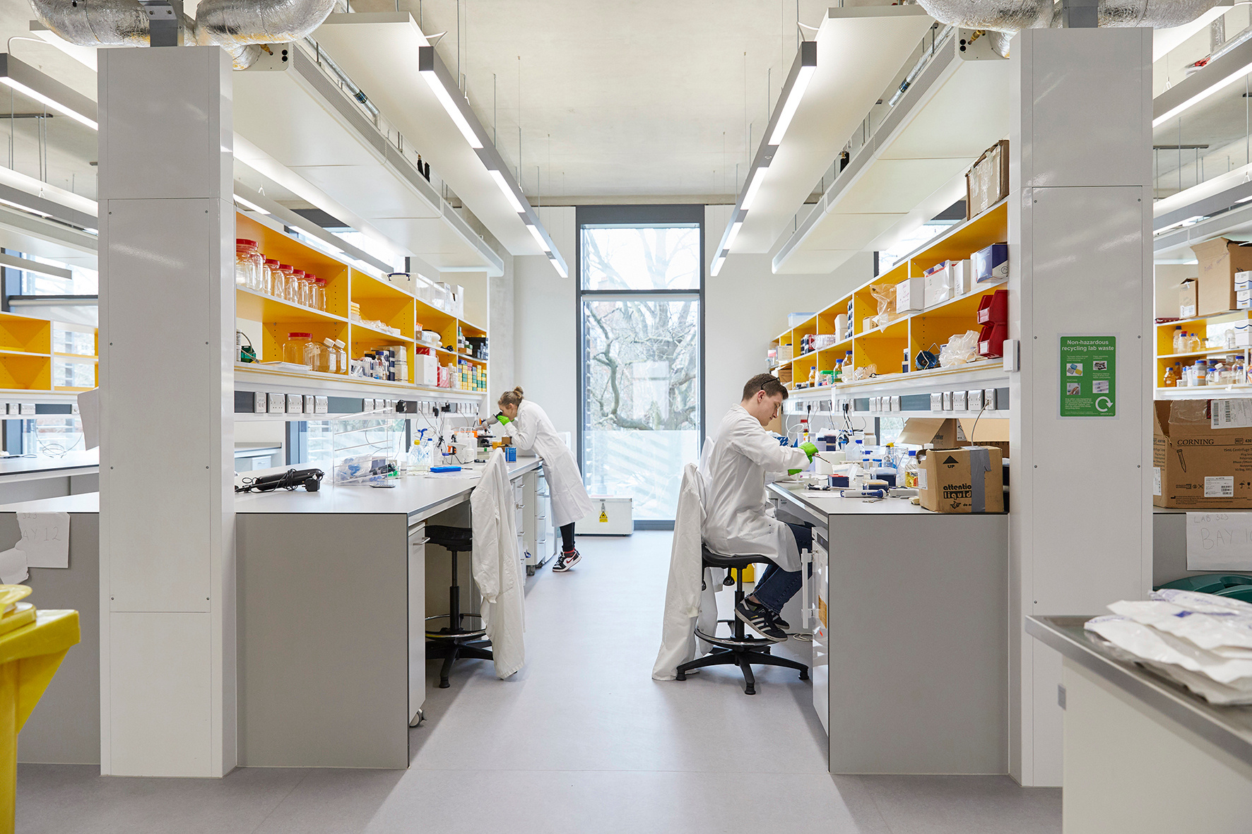 Creating a transparent, interactive research building